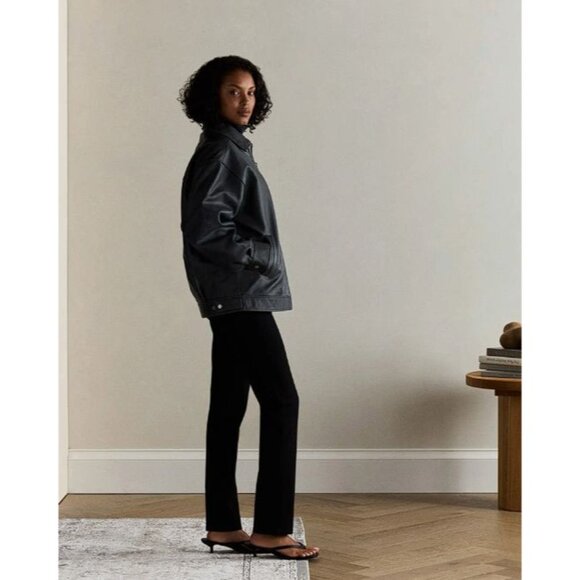 New Quince Ultra-Stretch Ponte Straight Leg Pant Black XS - Picture 5 of 6